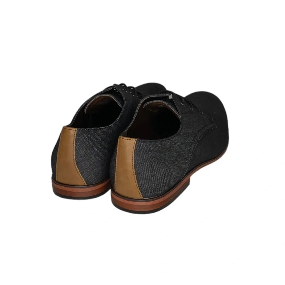 NWT Apt. 9 Zayden Denim Lace-Up Derbys (Size: 13, Color: Black)